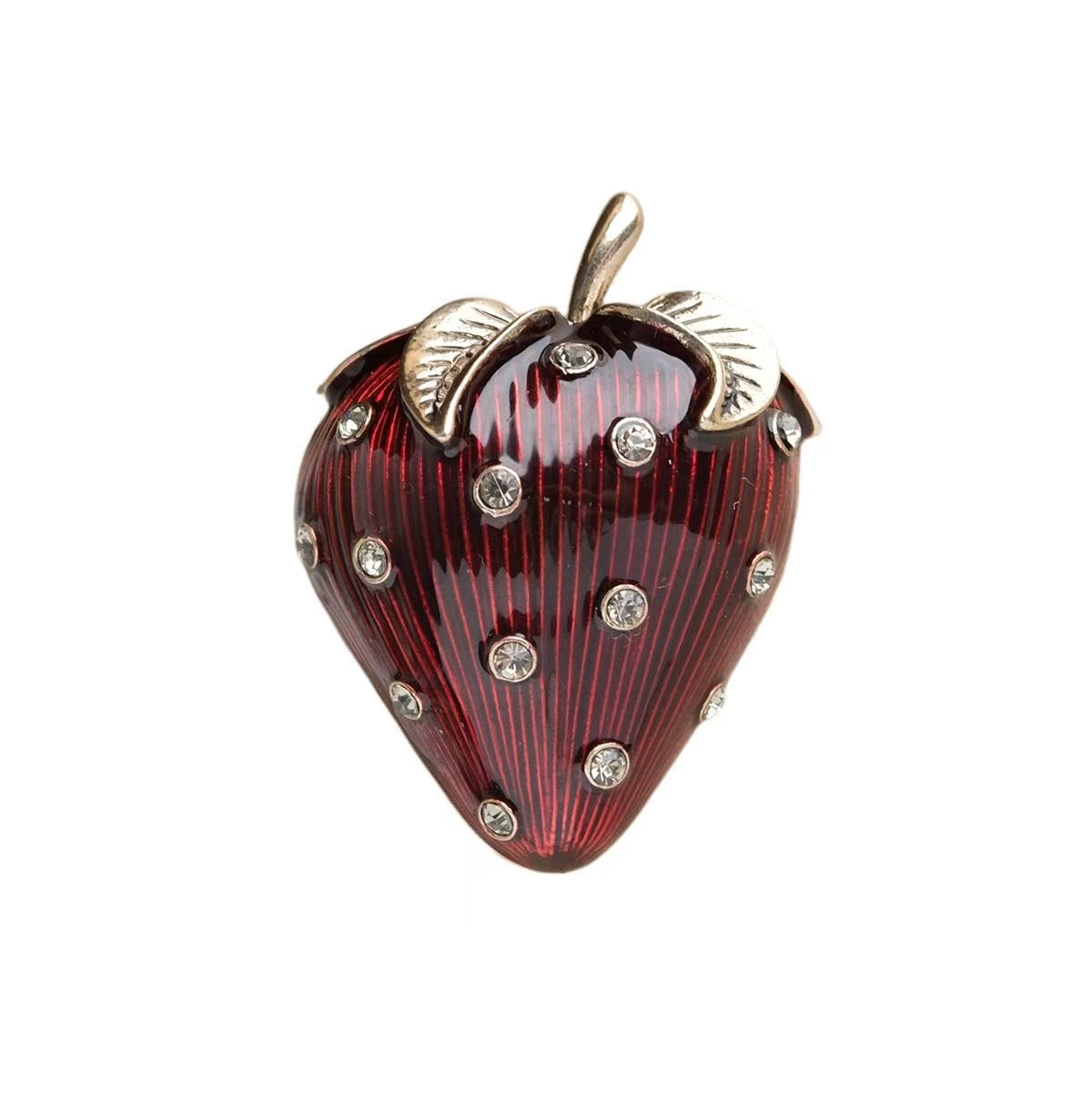 Original Handmade Green Christmas Tree Brooch – Elegant Crystal Pin, Perfect Christmas Gift, Coat Corsage Accessory