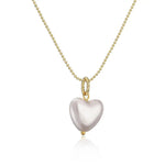 3d Heart Shaped Pearl Jewelry Set