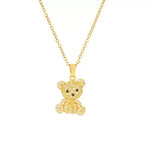 3d Teddy Bear Pendant Necklace