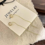 925 Long Tassel Drop Earrings