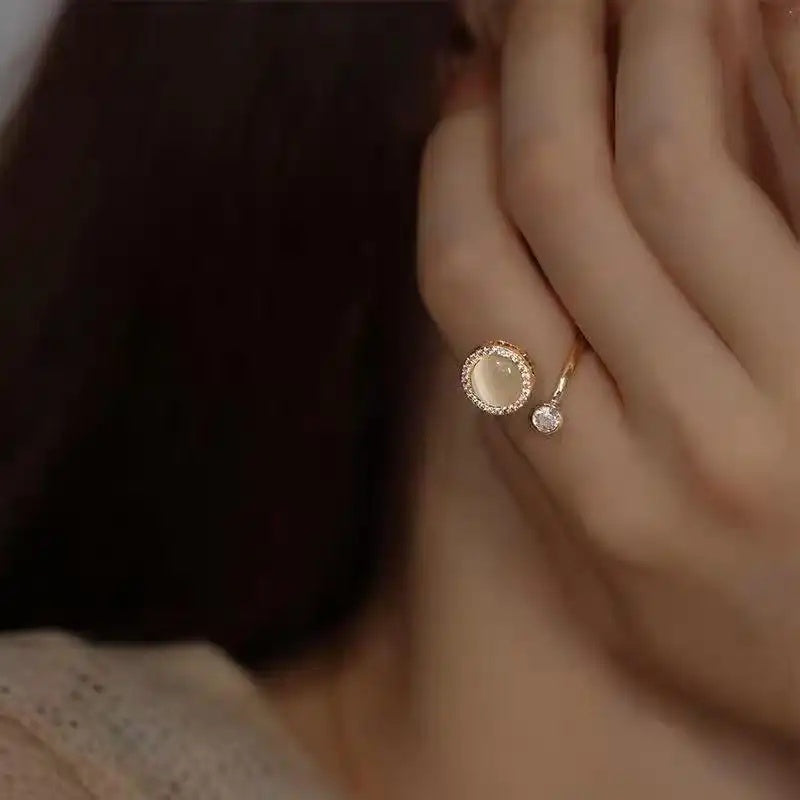 Adjustable Aesthetic Fidget Open Ring