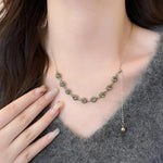 Adjustable Crystal Pendant Necklace