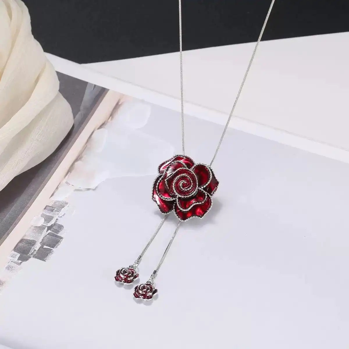 Adjustable Long Sweater Chain Necklace