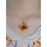 Aerospace Meteorite Drill Space Creation Pendant Necklace