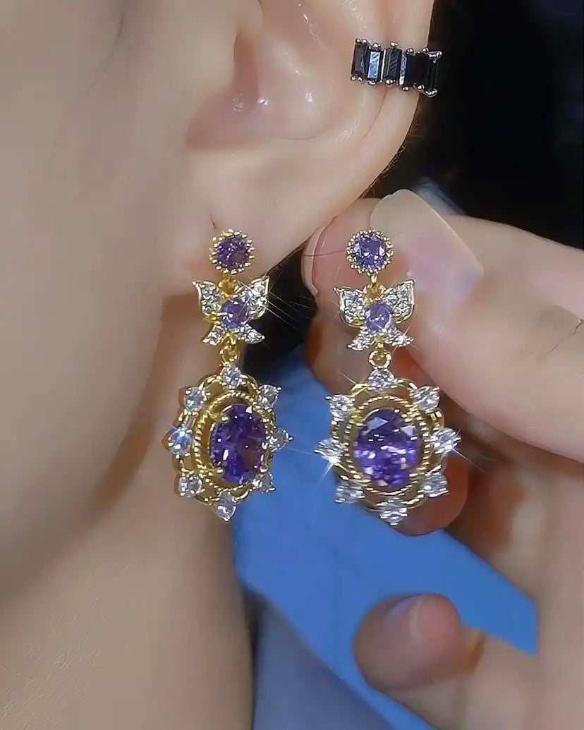 Aesthetic Cz Teardrop Drop Earrings
