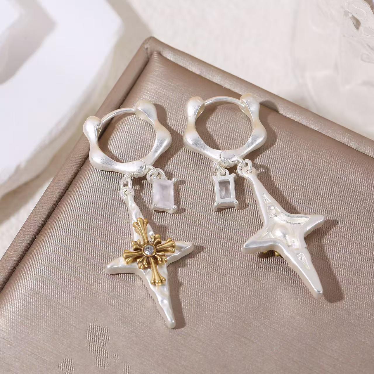 All-Match Ten-Frame Ear Hook Creative Earrings