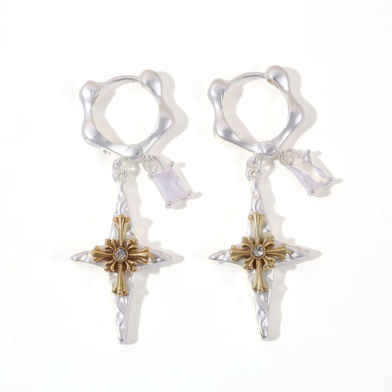 All-Match Ten-Frame Ear Hook Creative Earrings