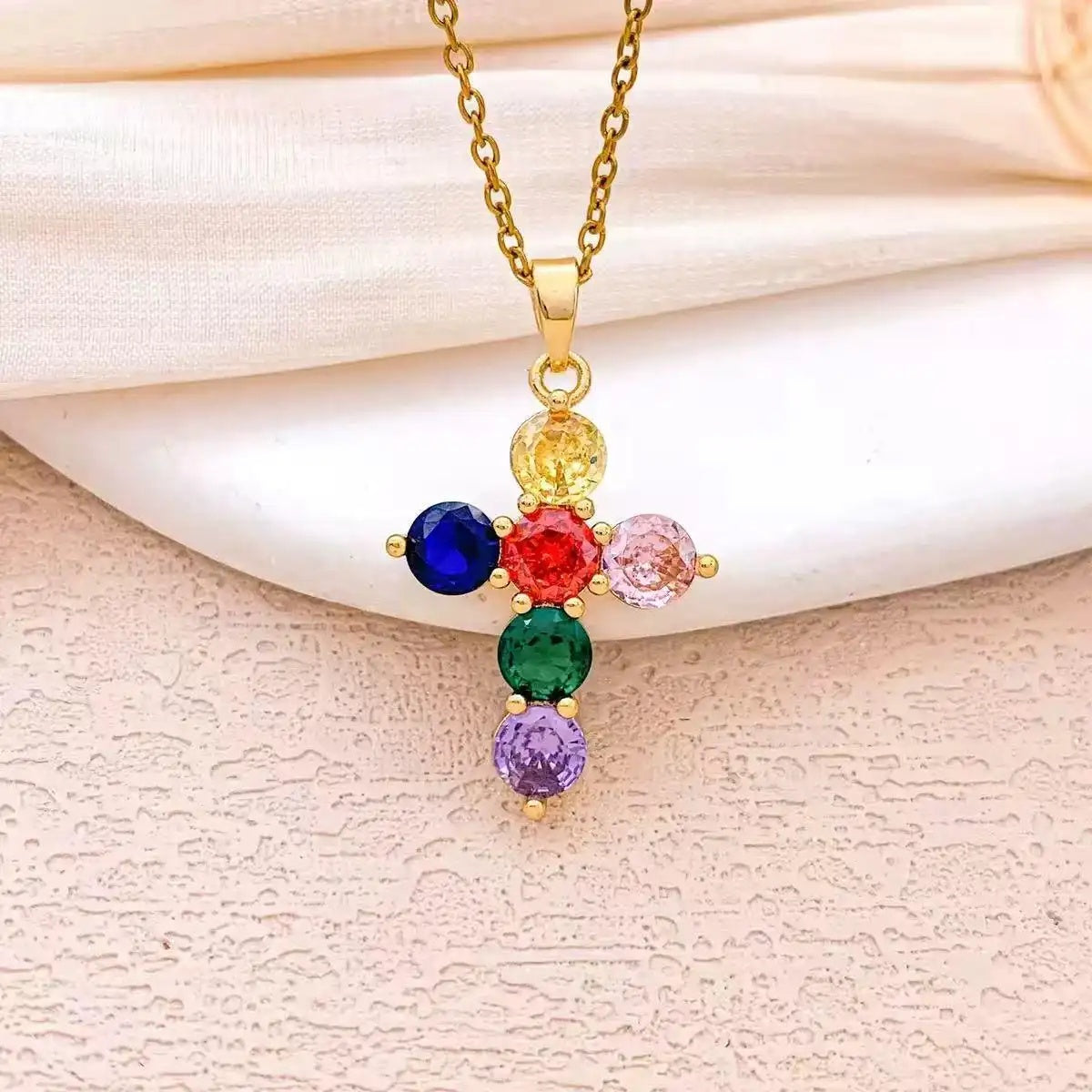 Alloy Cross Necklace