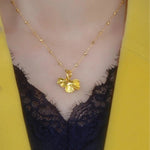 Almond Blossom Pendant Necklace
