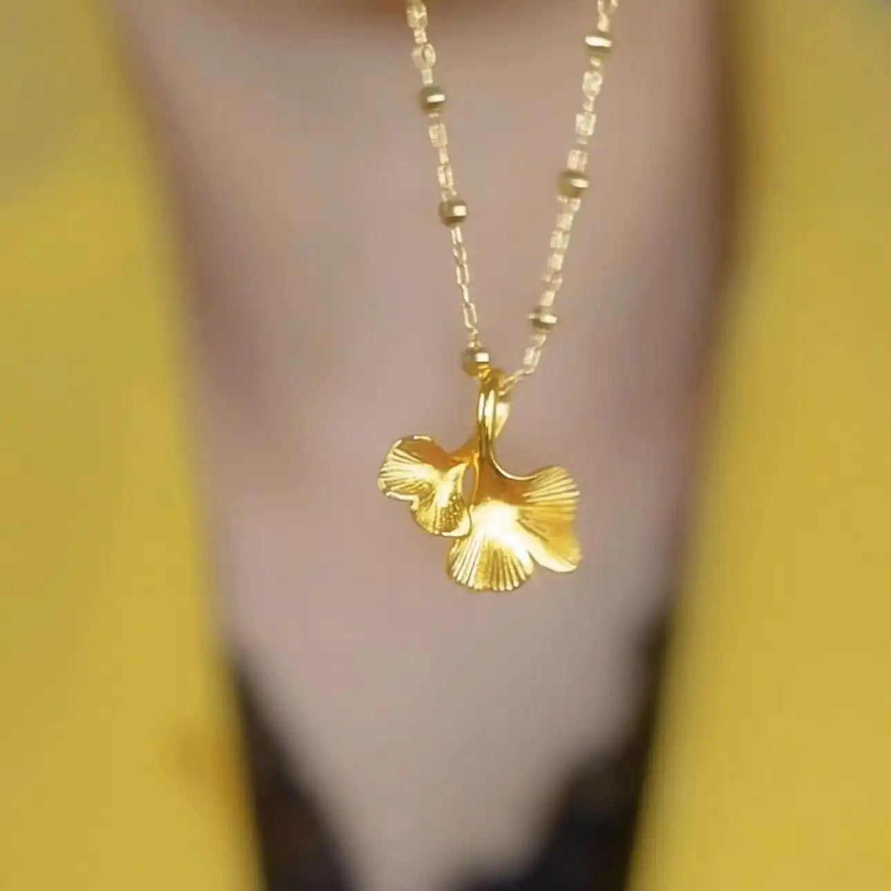 Almond Blossom Pendant Necklace