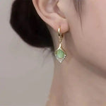 Angel Tear French Love Cat Earrings