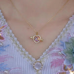 Arrow Heart Pendant Necklace