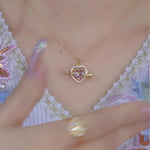 Arrow Heart Pendant Necklace