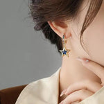 Asymmetrical Heart Crystal Sense Drop Earrings