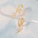Autumn Wheat Drop Earrings