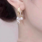 Autumn Wheat Drop Earrings