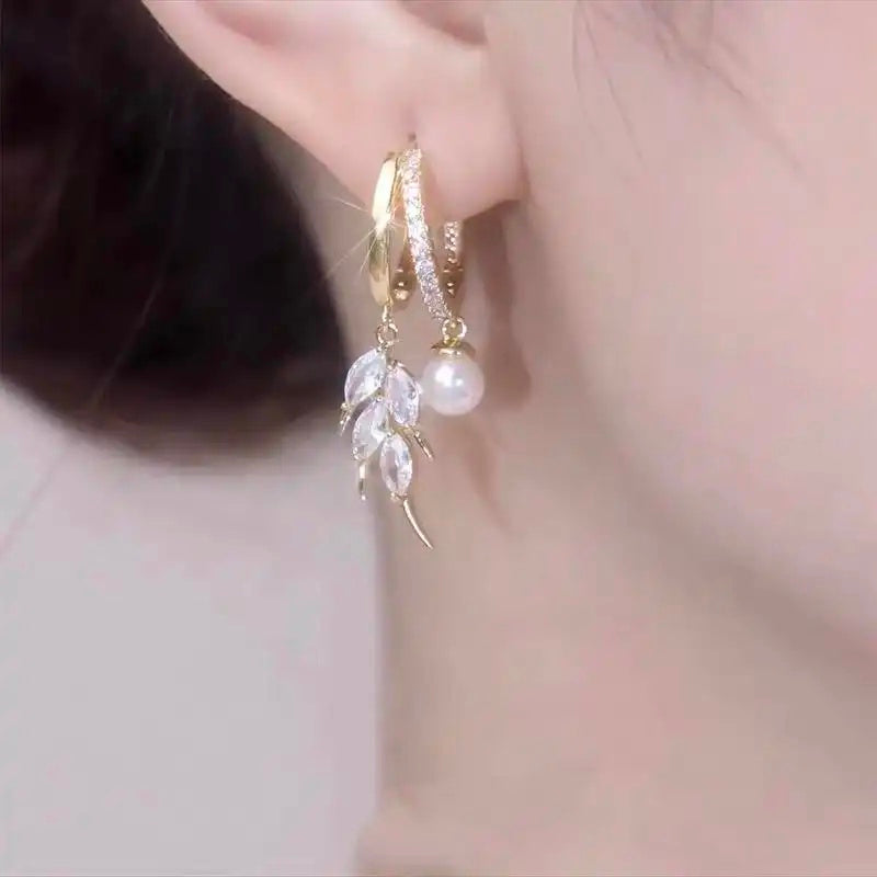 Autumn Wheat Drop Earrings