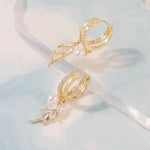 Autumn Wheat Drop Earrings