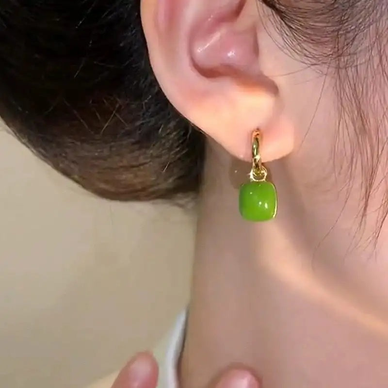 Avocado Green Earrings