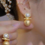 Balance Beam Stud Earrings