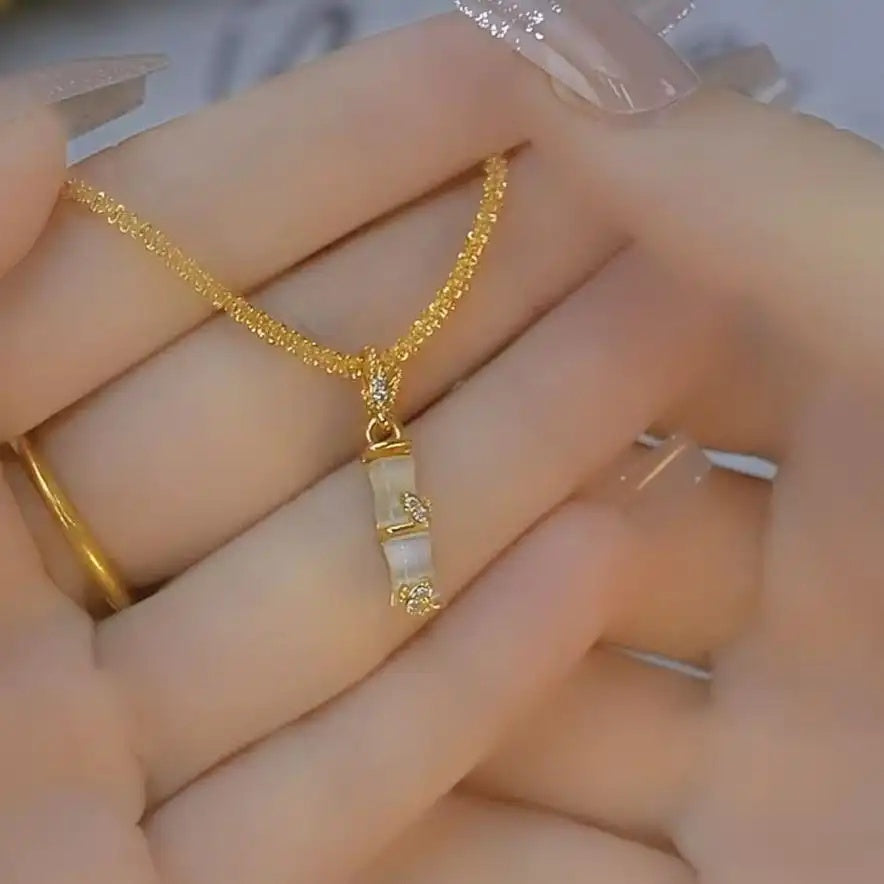 Bamboo Pendant Necklace