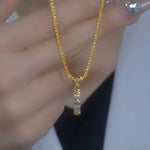 Bamboo Pendant Necklace