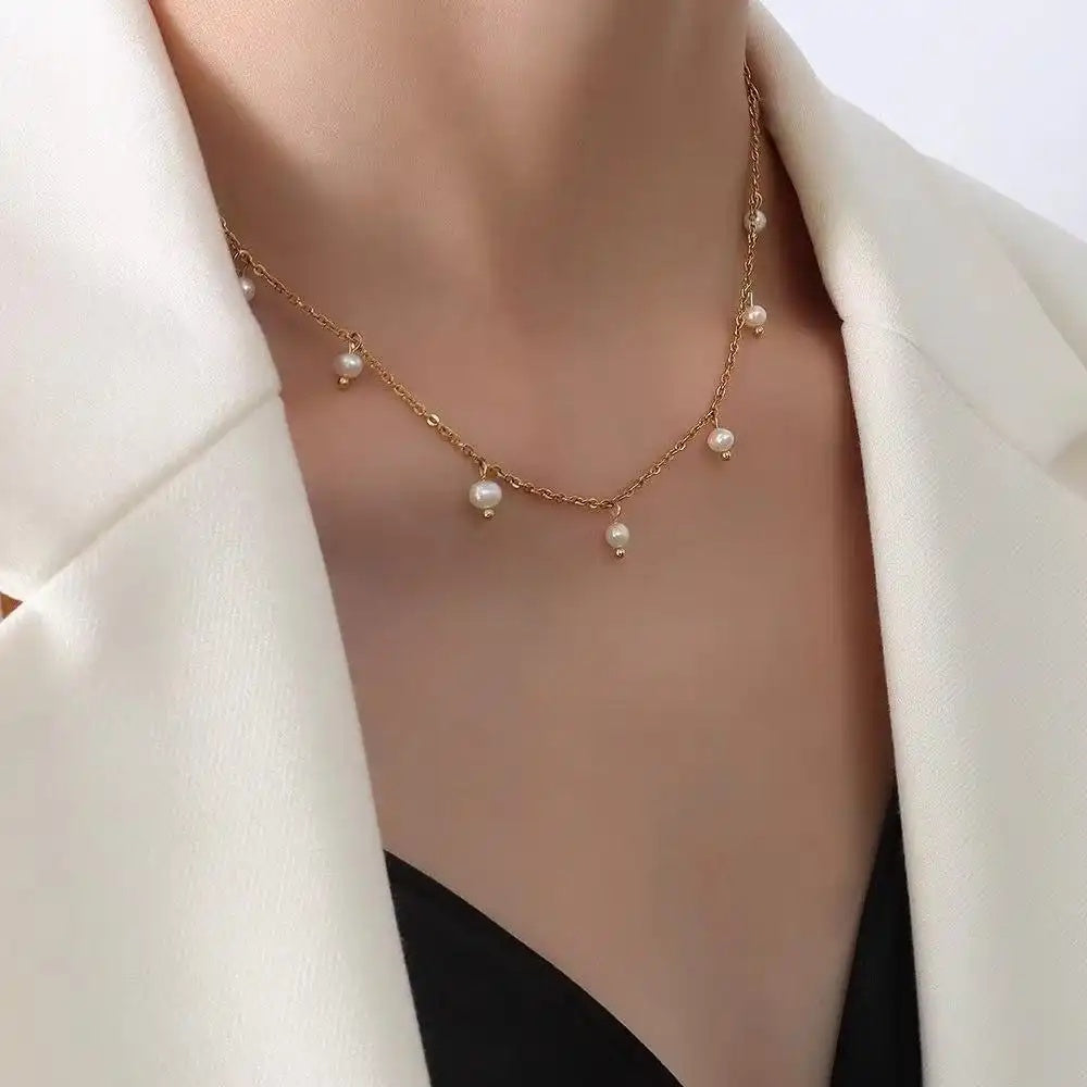 Beaded Tassel Pendant Necklace