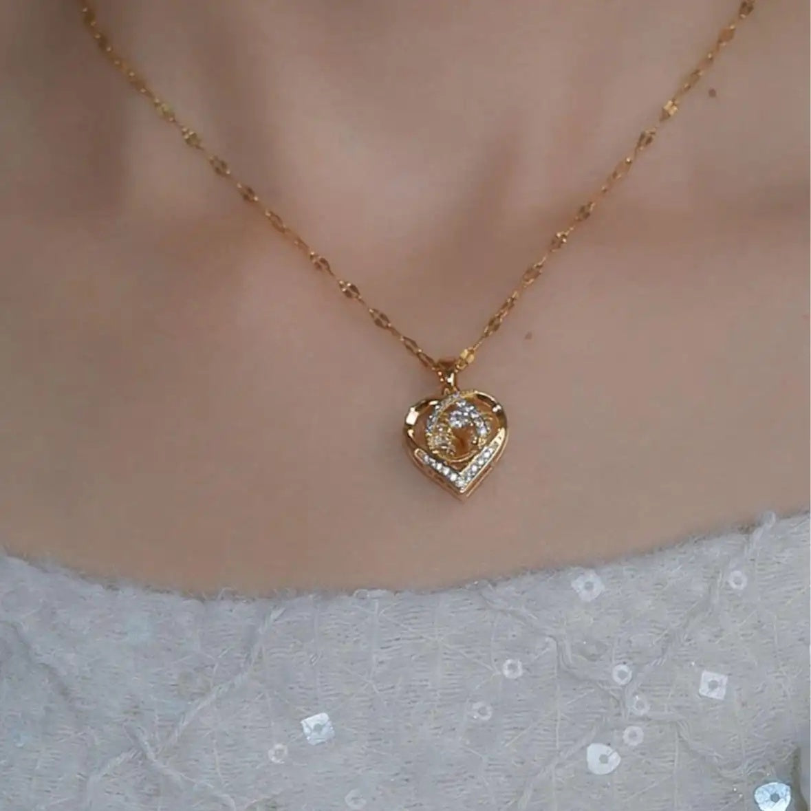 Beating Heart Pendant Necklace
