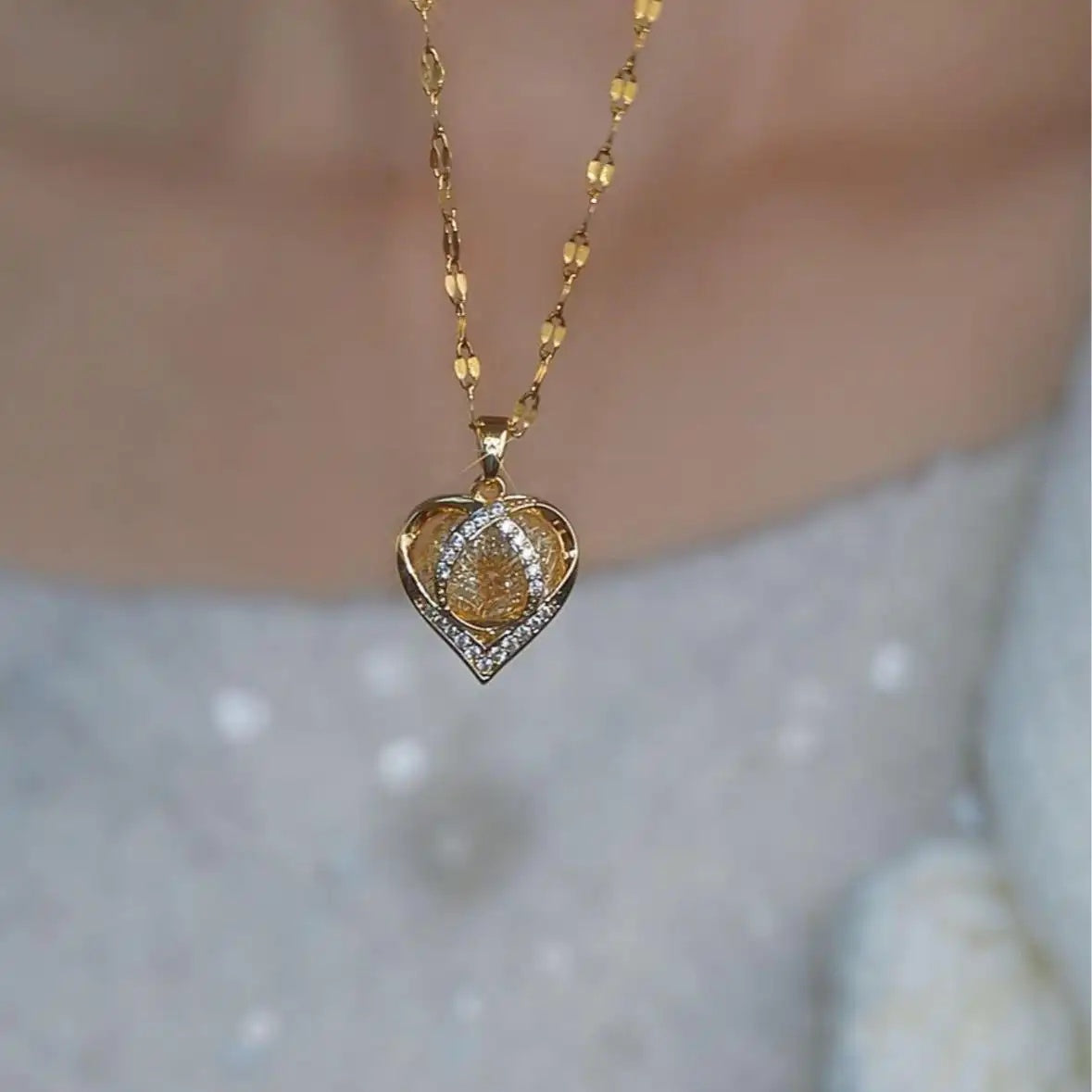 Beating Heart Pendant Necklace