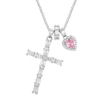 Best Selling Crystal Cross Heart Necklace