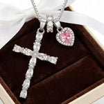 Best Selling Crystal Cross Heart Necklace