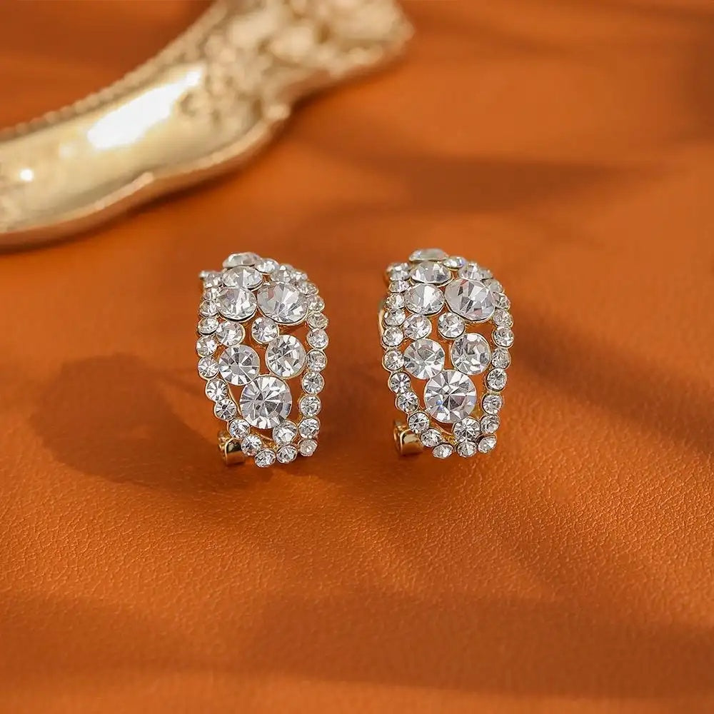 Bestselling Blingbling Crystal Needle Small Stud Earrings