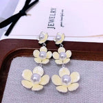 Big Floral Beads Earrings