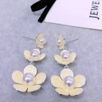 Big Floral Beads Earrings