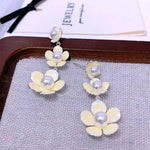 Big Floral Beads Earrings