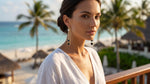 Black Heart Long Tassel Ear Drop Earrings