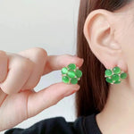 Blooming Flower Ball Stud Earrings