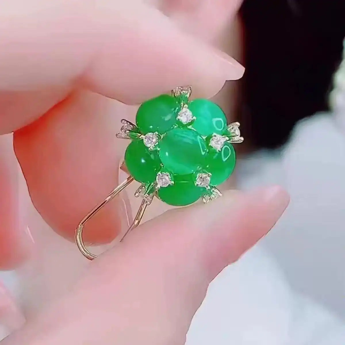Blooming Flower Ball Stud Earrings