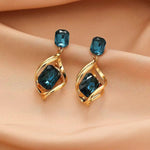 Blue Crystal Earrings