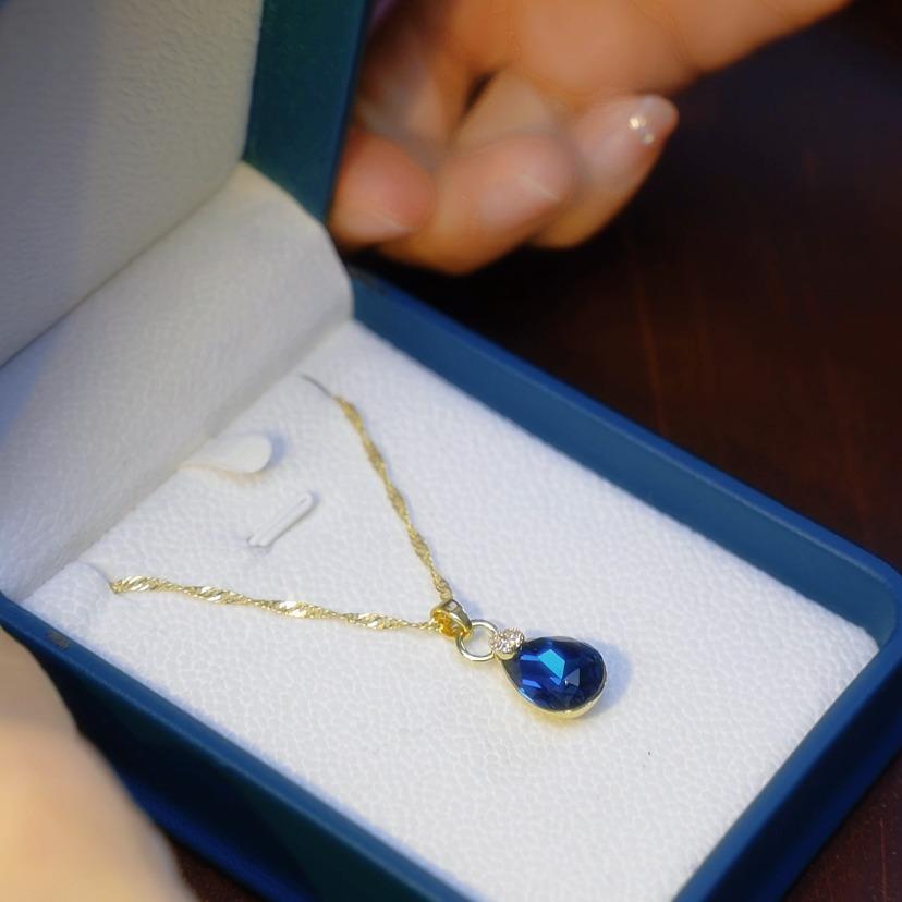 Blue Crystal Necklace