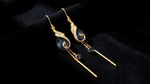 Blue Crystal Phoenix Earrings