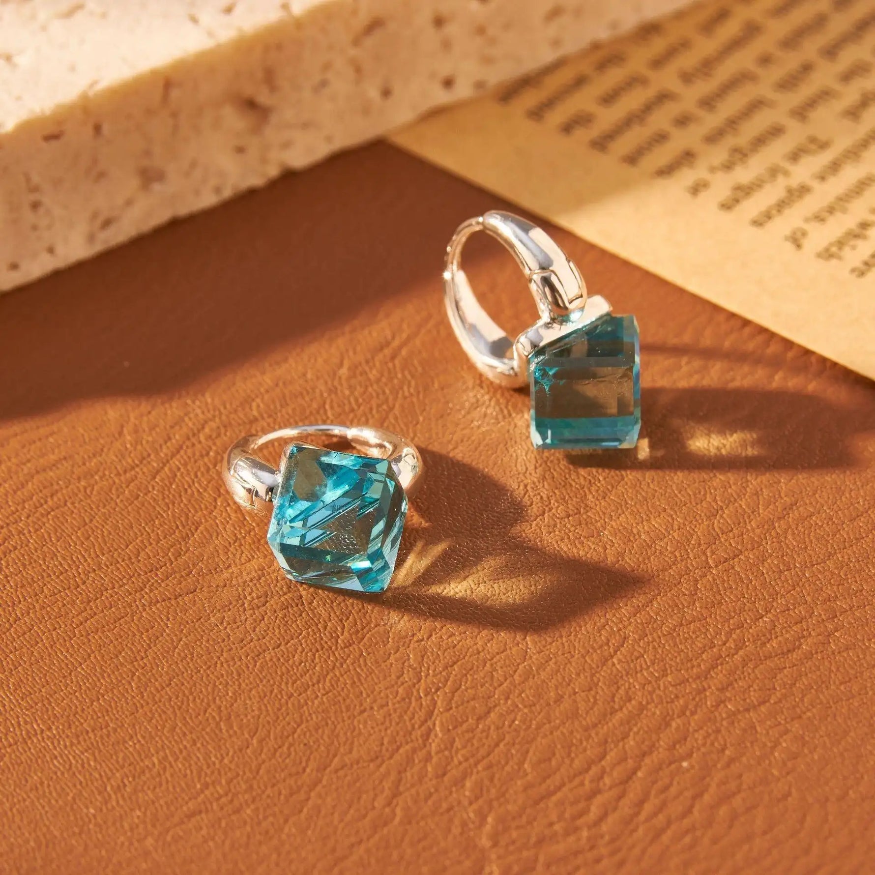 Blue Cube Sugar Sense Earrings