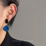 Blue Galaxy 14k Earrings