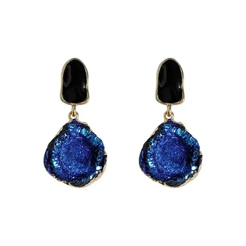 Blue Galaxy 14k Earrings