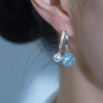 Blue Pearl Earrings