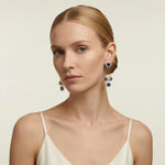 Blue Teardrop Double-Wear French Drop Earrings