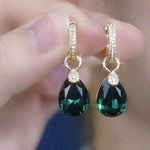 Blue Teardrop Summer Drop Earrings