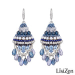 Bohemian Vintage Handmade Beaded Tassel Drop Earrings