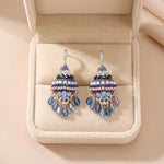 Bohemian Vintage Handmade Beaded Tassel Drop Earrings