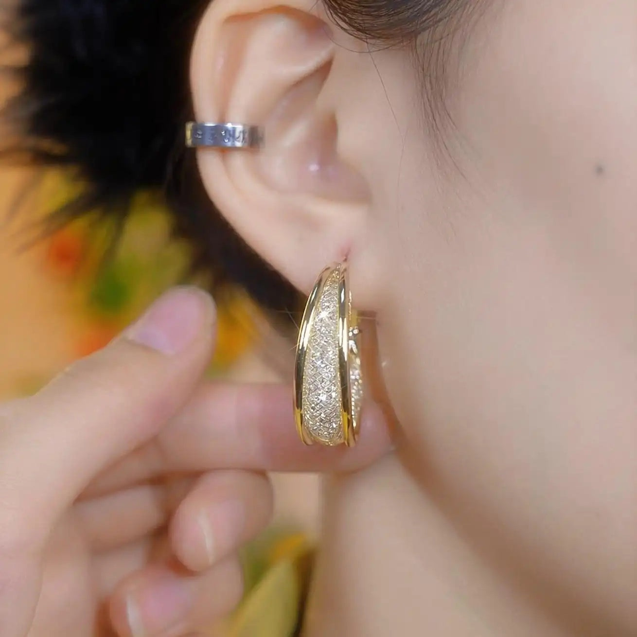 Bold Round Hoop Earrings